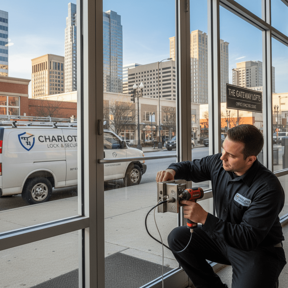 Commercial Locksmith Installation Service e1767045562765 - Charlotte Locksmith